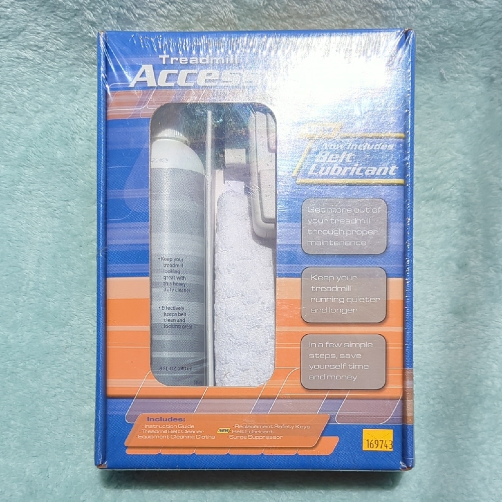 Treadmill Accessory Kit Belt Lubricant Cleaner Safety Keys Surge Suppresor Guide